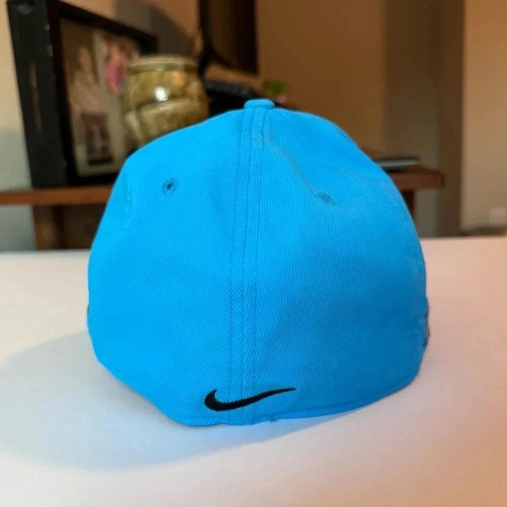 Nike FlexFit Golf Hat - blue and black, OSFM